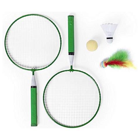 Outdoor Bigbuy Di Racchette 3 Set A 1 (5 Pezzi) 145126. S1409314, Adulti Unisex, Giallo, Unico - Foto 2