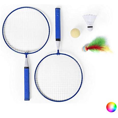 Outdoor Bigbuy Di Racchette 3 Set A 1 (5 Pezzi) 145126. S1409314, Adulti Unisex, Giallo, Unico - Foto 1