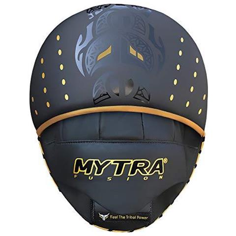 Messa A Fuoco Pad Guanti Mano Target Pad Boxe Kickboxing Muay Thai Training Coppia (nero) - Foto 2