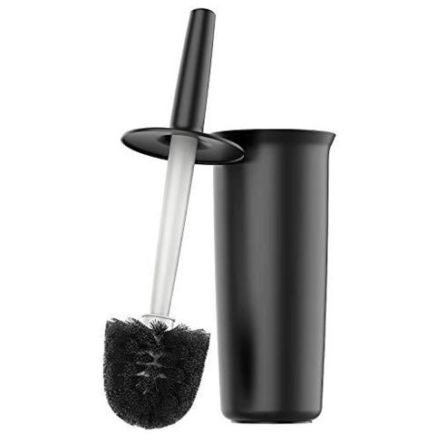 Toilet Bowl Pennello E Supporto Per Bagno Nero 1 Confezione - Foto 1