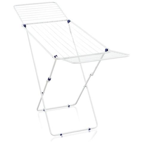 81539 stendino e filo asciugabiancheria Stendibiancheria con alette Bianco - Foto 1
