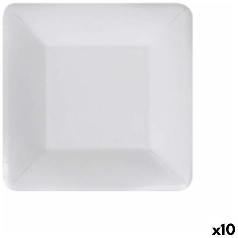Set Di Piatti Algon Monouso Bianco Cartone 18 Cm (10 Unità) - Foto 1