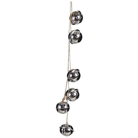 Decorazione Natalizia Sonaglio Argentato 5 X 2,5 X 41 Cm (24 Unità) - Foto 2