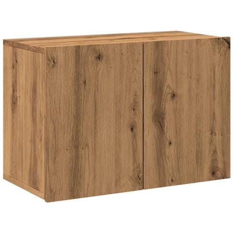 Mobile Tv A Parete Rovere Artigianale 60x30x41 Cm - Foto 2