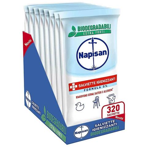 320 x Salviettine Igienizzanti Multisuperfici Biodegradabili Formula 0% - Foto 2