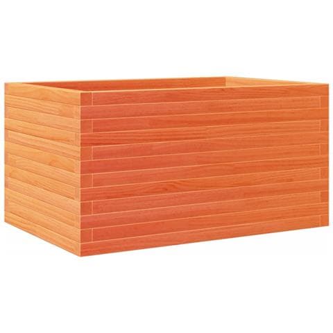 Fioriera Giardino Marrone Cera 90x60x46 cm Legno Massello Pino - Foto 1