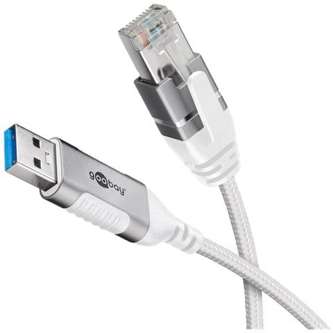 74383 adattatore per inversione del genere dei cavi USB 3.0 type A RJ45 Bianco - Foto 2
