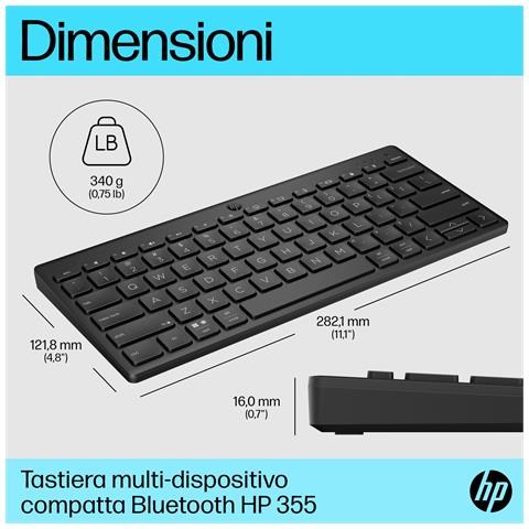 Tastiera Wireless 0196548516209  Colore Nero - Foto 2