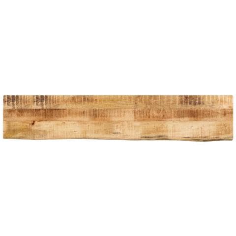 Piano Tavolo 140x20x3,8 Cm Bordi Vivi Legno Di Mango Grezzo - Foto 1