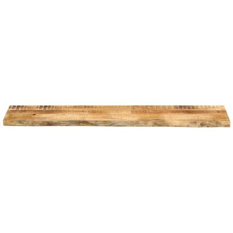 Piano Tavolo 140x20x3,8 Cm Bordi Vivi Legno Di Mango Grezzo - Foto 3