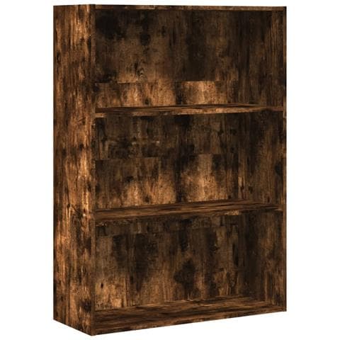 Libreria Rovere Fumo 80x30x114 Cm In Legno Multistrato - Foto 2