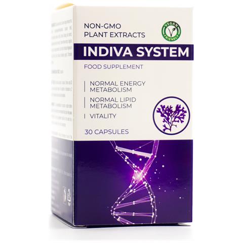 Indiva System, Integratore Alimentare 30 Capsule, Con Spirulina E Caffeina - Foto 1