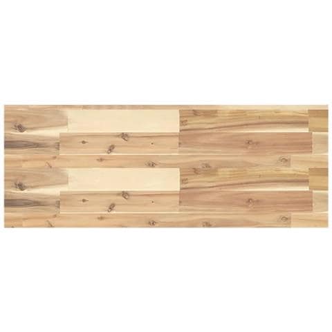 Piano Per Tavolo 80x30x4cm Rettangolare Legno Massello Acacia - Foto 2