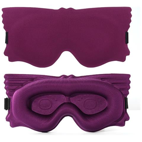 Mascherina Per Dormire Sagomata 3d - Blocco Luce Totale Darkpurple - Foto 1