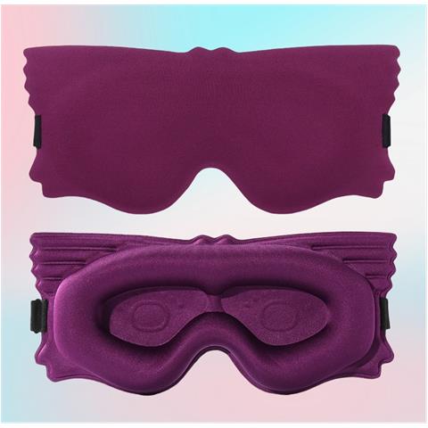 Mascherina Per Dormire Sagomata 3d - Blocco Luce Totale Darkpurple - Foto 2