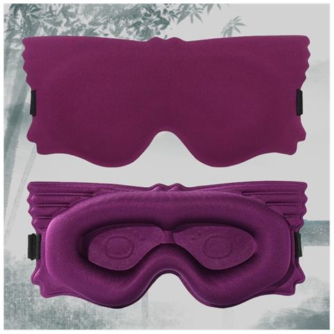 Mascherina Per Dormire Sagomata 3d - Blocco Luce Totale Darkpurple - Foto 3