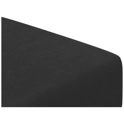 Divano Letto a 2 Posti con Poggiapiedi Nero in Velluto - Foto 9