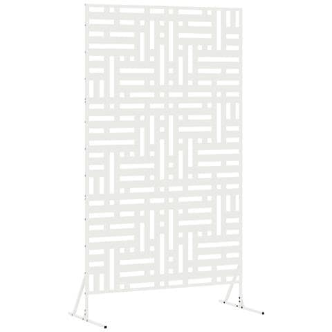 Grande Pannello di Recinzione Metallico Bianco - Foto 1