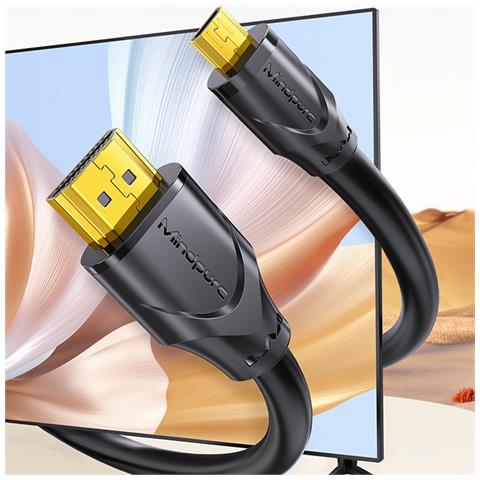 Cavo Da Hdmi A Micro Hdmi 4k / 60hz Per Tablet, Tv, Fotocamere 1 M - Foto 2