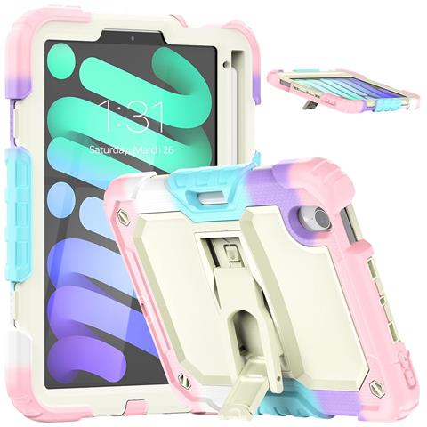 Custodia Per Ipad Mini 6 8.3"" Con Supporto E Tracolla Colorata - Foto 1