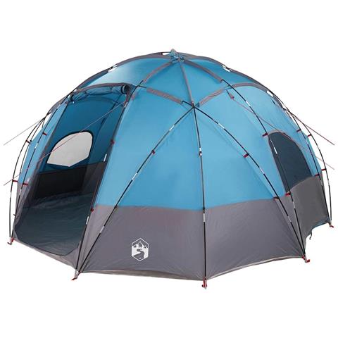 Tenda da campeggio con tetto Blu 475 x 475 x 235 cm Poliestere - Foto 1