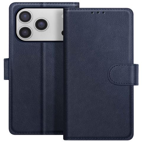 Custodia A Portafoglio Per Iphone 17 Pro Serie Chesterfield Con Funzione Di Supporto - Foto 1