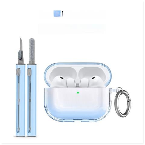 Custodia Protettiva In Tpu Compatibile Con Apple Airpods Pro 3 - Antigraffio, Antipolvere E Lavabile Blue - Foto 1