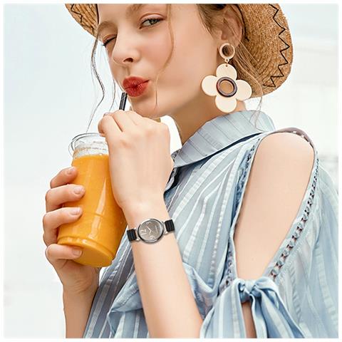 Cinturino Di Ricambio Premium In Acciaio Inossidabile Con Design A Pipistrello Da 12 Mm Compatibile Con Garmin Lily 2 Black - Foto 2