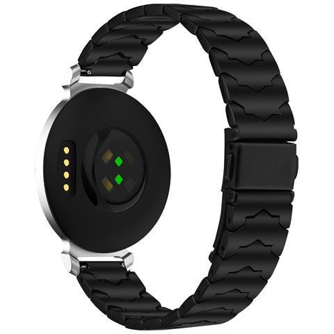 Cinturino Di Ricambio Premium In Acciaio Inossidabile Con Design A Pipistrello Da 12 Mm Compatibile Con Garmin Lily 2 Black - Foto 5