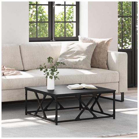 Tavolino da salotto Rovere Nero 70 x 70 x 30 cm - Foto 2