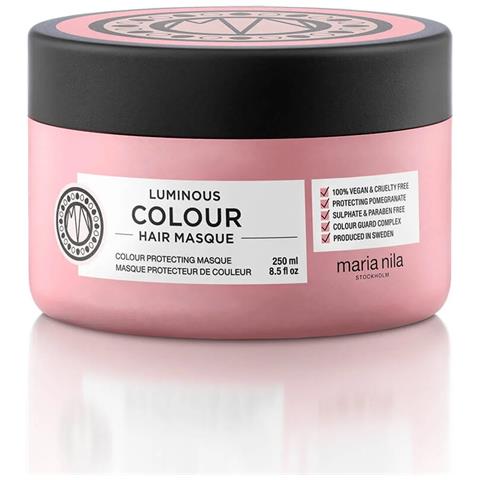 , Luminous Colour, Cruelty Free, Maschera Crema Trattamento Capelli, Per La Protezione Del Colore, 250 Ml - Foto 1