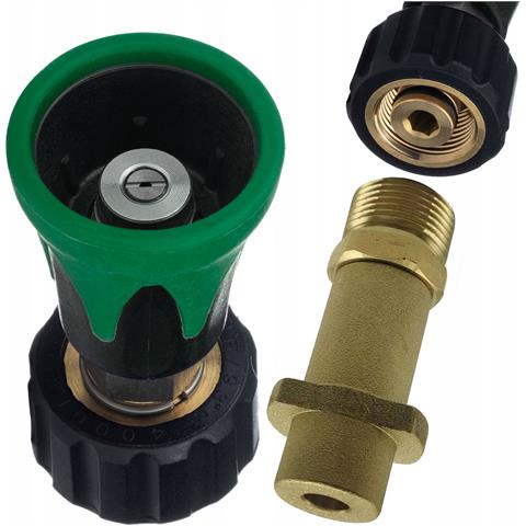 Set Lancia Mini M22 + Adattatore Bayonet - Compatibile Con Idropulitrice Kärcher Hd Hds K-series | Ottone E Acciaio Inox | 250 Bar | Accessori Per Detailing - Foto 1