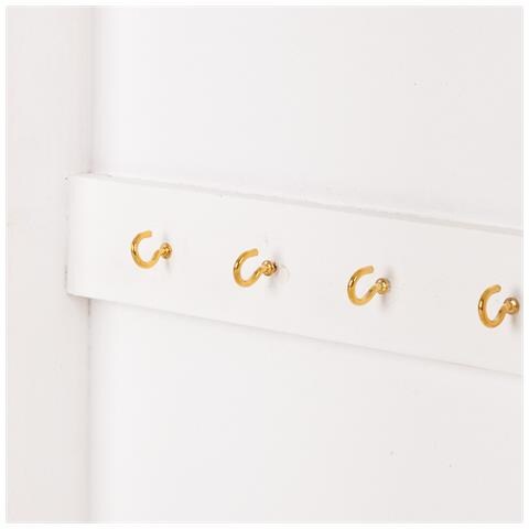 Cassetta Portachiavi In Legno Bianco 23x7,5x34h - Foto 8