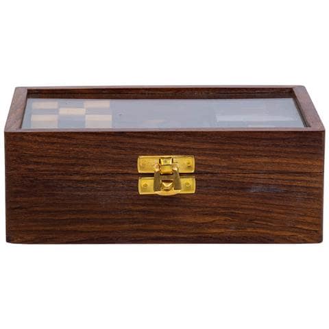 Set 6 Puzzle Scatola Legno Marrone 17.5x12x6h Cm - Foto 2