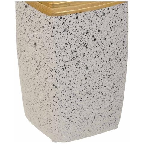 Vaso In Ceramica Dorata 11,5x11,5x31h - Foto 6