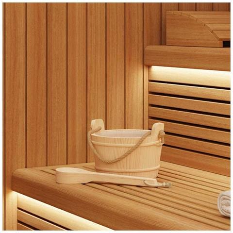 Secchio per Sauna 2 pcs Marrone - Foto 2
