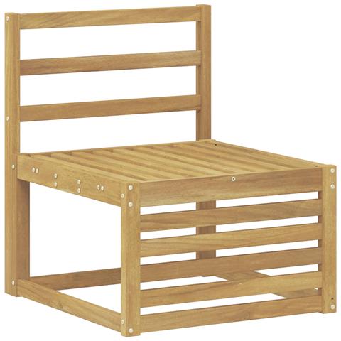 Divano centrale per esterno Legno di Acacia Massello Bianco - Foto 1