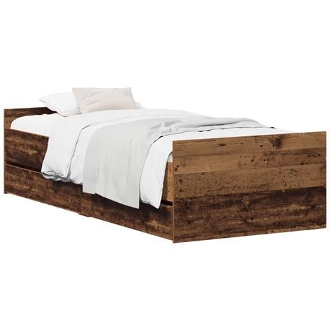 Struttura del letto Legno antico 90 x 200 cm - Foto 1