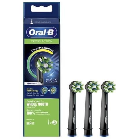 Oralb Power Refill EB50 Crossaction Black 3 Pezzi - Foto 1