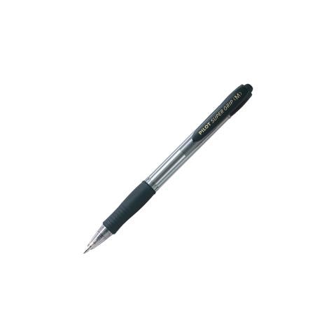 confezione da 12 pezzi - penna sfera scatto super grip nero medio 1.0mm - Foto 2