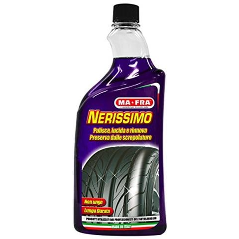 Lucidante Nerissimo Gomme Anti Screpolatura Nero Brillante Liquido 1 Lt - Foto 1