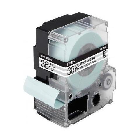 Nastro per Etichette Nero / Trasparente - Foto 2