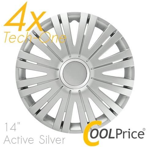 Copricerchi Auto Universali 14 Pollici Tech-one Active Silver 31556 - Foto 1