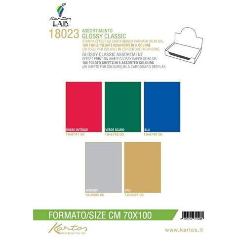 Assortimento Carta Regalo 70x100cm Classic 100 Fogli - Foto 1