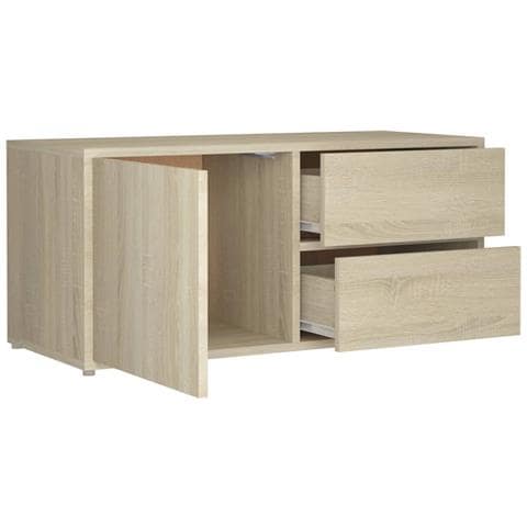 Mobile Porta TV Rovere Sonoma 80x34x36 cm Legno Multistrato - Foto 2