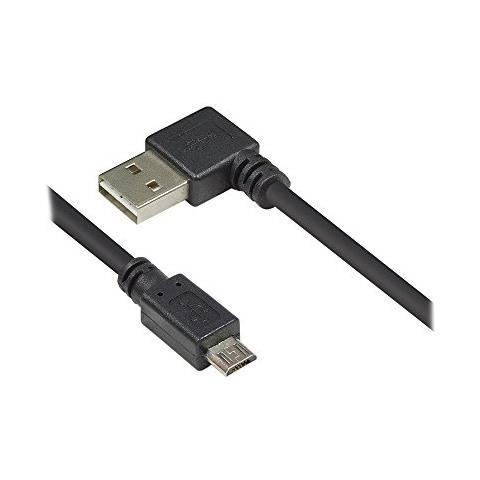 USB 2.0 A / micro B, 2m 2m USB A Micro-USB B Nero cavo USB - Foto 1