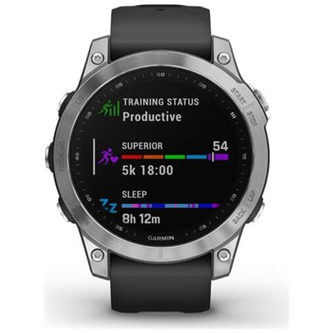 Smartwatch Fenix 7 Display 1.3" MIP 47 mm Digitale Touch screen Wi-Fi GPS Colore Argento - Foto 2