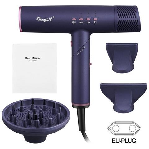 Asciugacapelli 1300w Pieghevole 4 Impostazioni 3 Velocita 3 Temperature - Foto 1