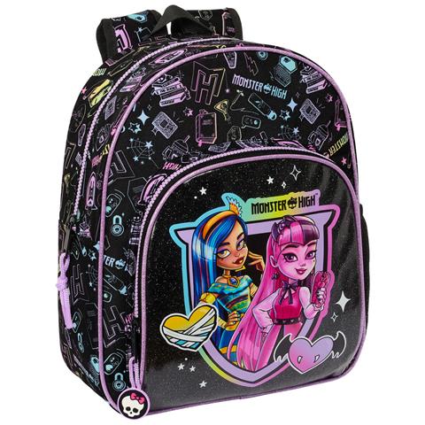 Zaino Per Bambini Monster High Nero 28 X 34 X 10 Cm - Foto 1