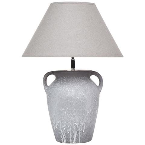 Lampada Da Tavolo Agefet Ceramica Grigio - Foto 2